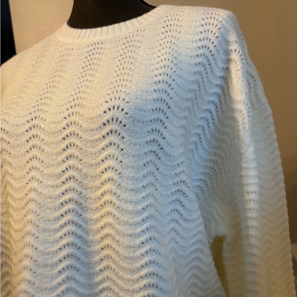 NWT Express | Cream Knit Sweater - Picture 2 of 3